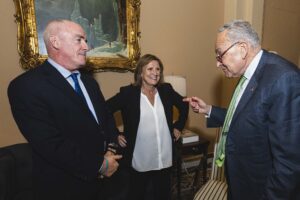 Senator Schumer with the Stauntons in Washington, DC